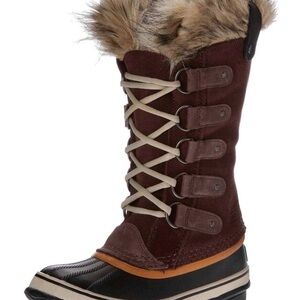 Sorel Dark Brown Fur-Lined Winter Boots
